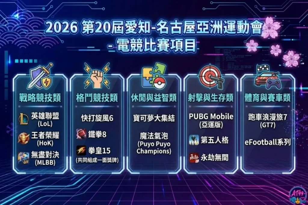 2026亞運電競項目