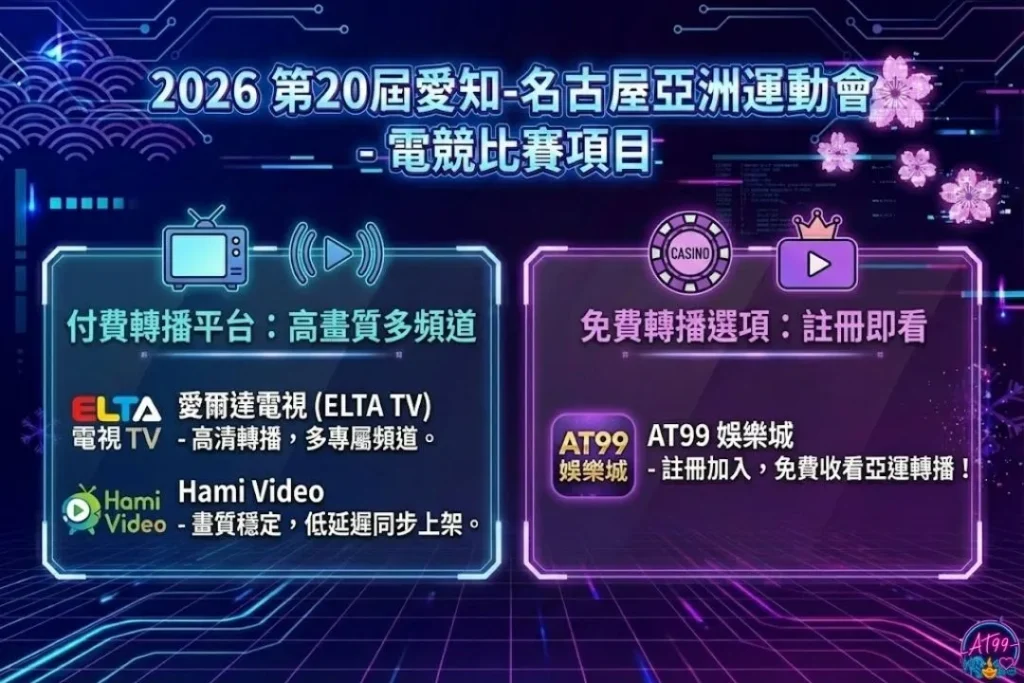 2026亞運電競直播