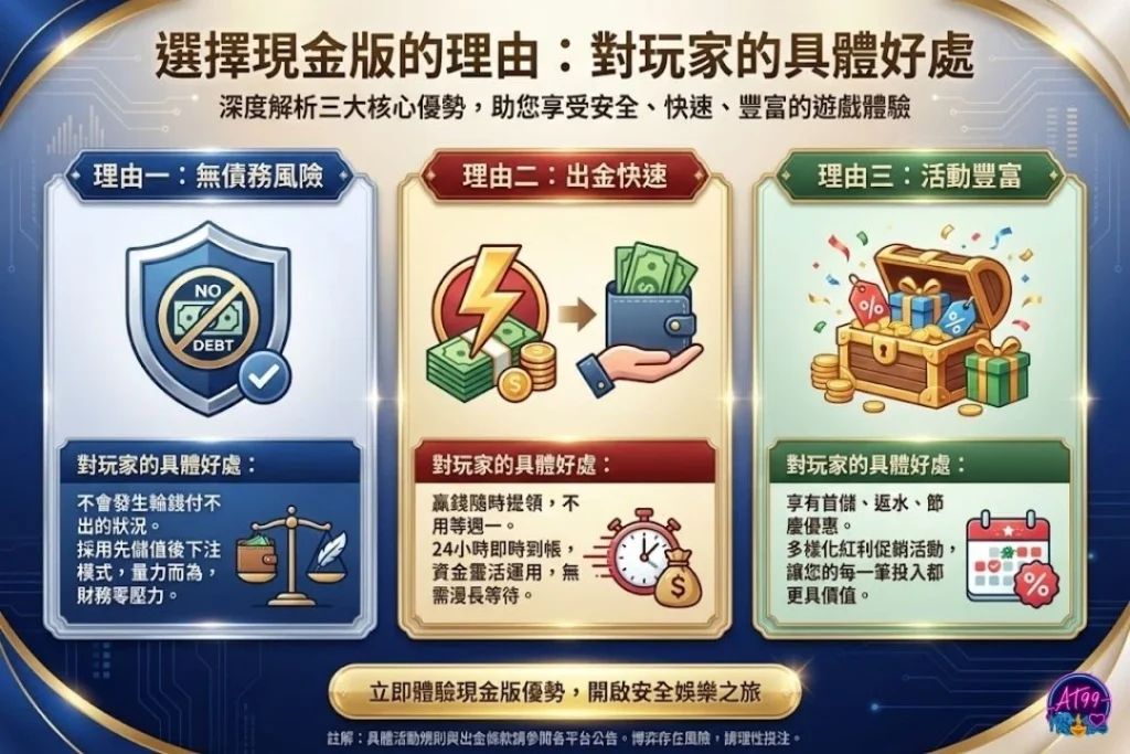 信用版跟現金版差別