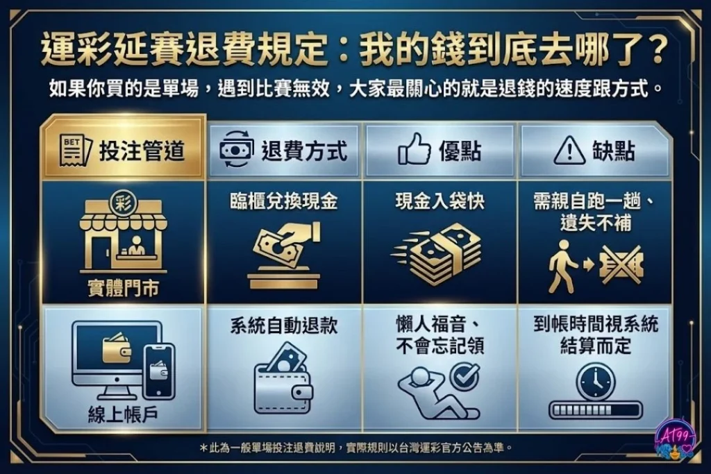 運彩延賽退費規定