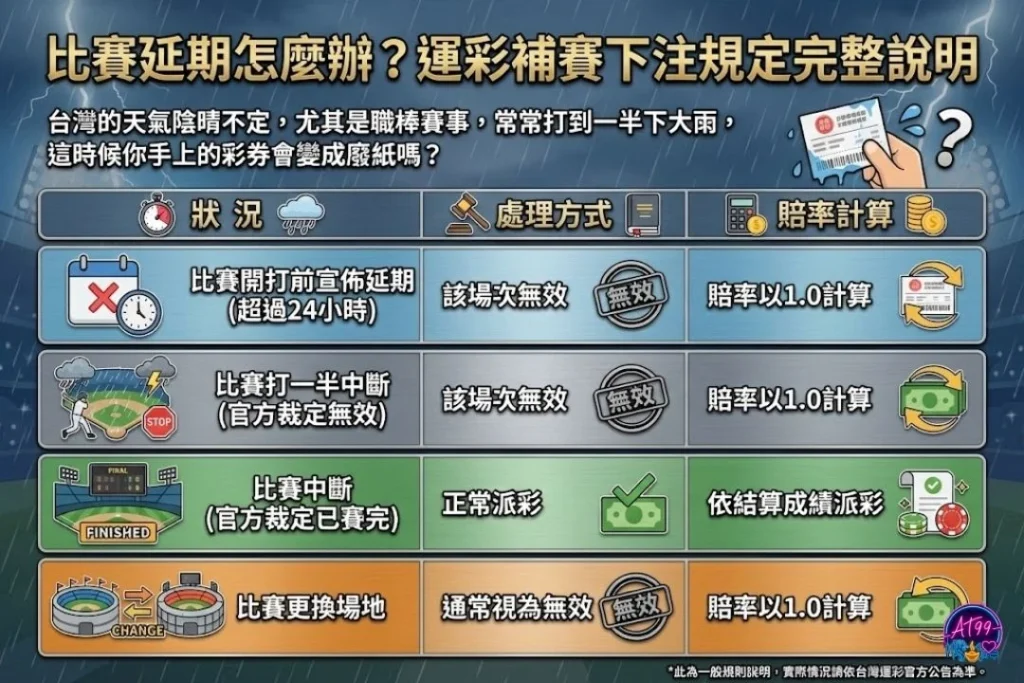 運彩延賽多久無效